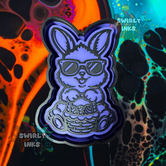 Bunny with Easter Basket Freshie Mold