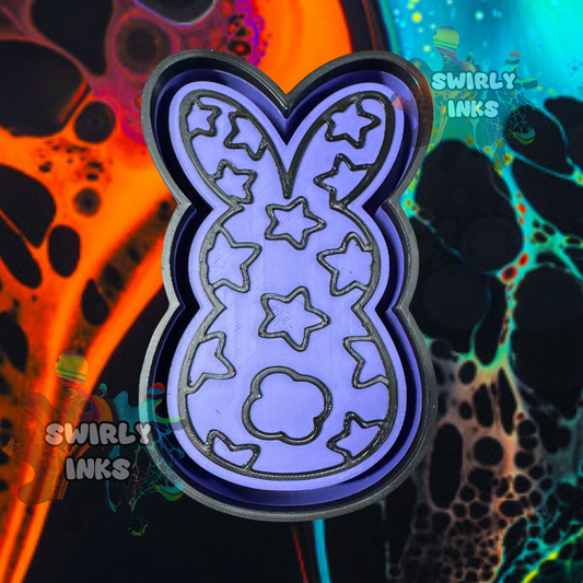Bunny with Stars Freshie Mold