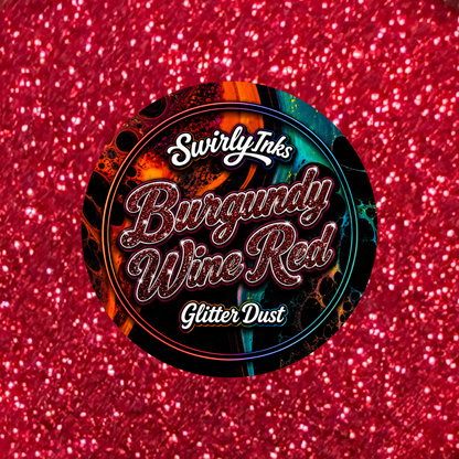 Burgundy Wine Red Glitter Dust 1oz