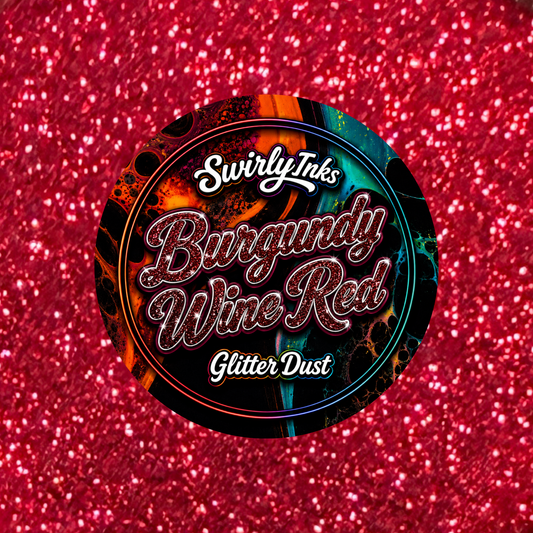 Burgundy Wine Red Glitter Dust 1oz