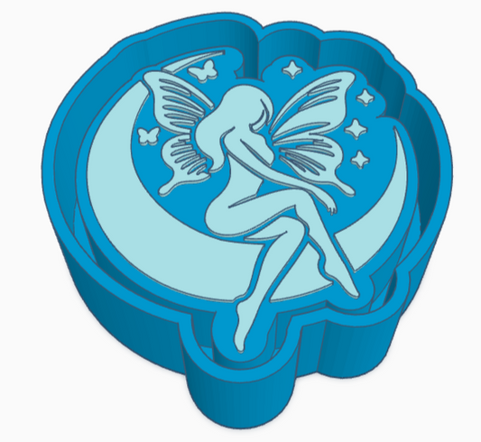 Butterfly Woman Moon Freshie Mold