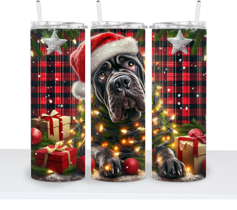 Christmas Dogs with Lights