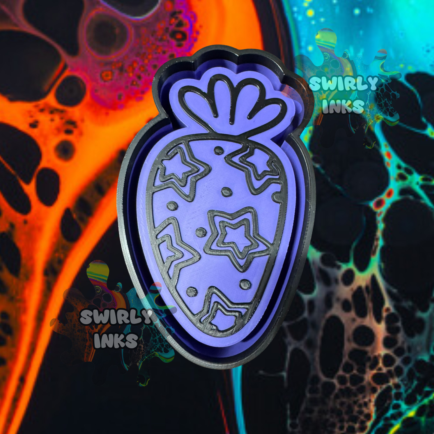 Carrot with Stars Freshie Mold