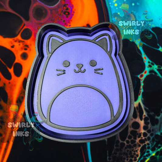 Cat Squishie Freshie Mold