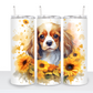 Dogs with Sunflowers