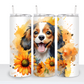 Dogs with Sunflowers