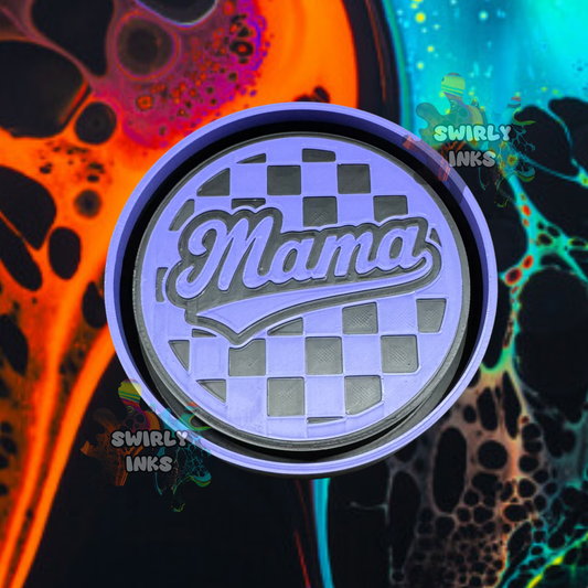 Checkered Mama Freshie Mold