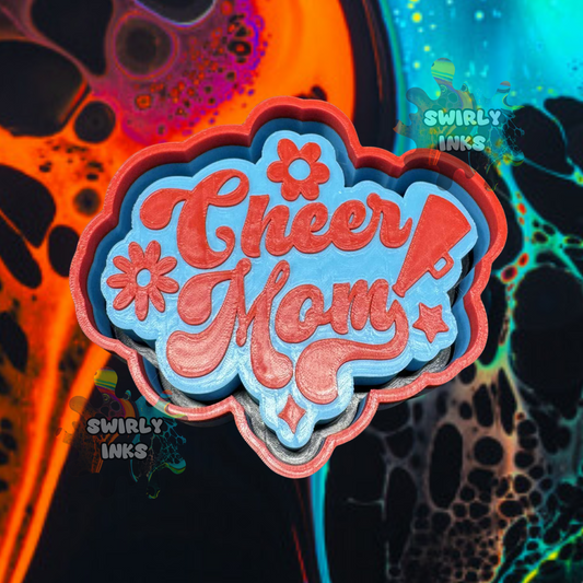 Cheer Mom Megaphone Freshie Mold