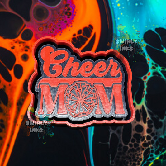 Cheer Mom Pom Pom Freshie Mold