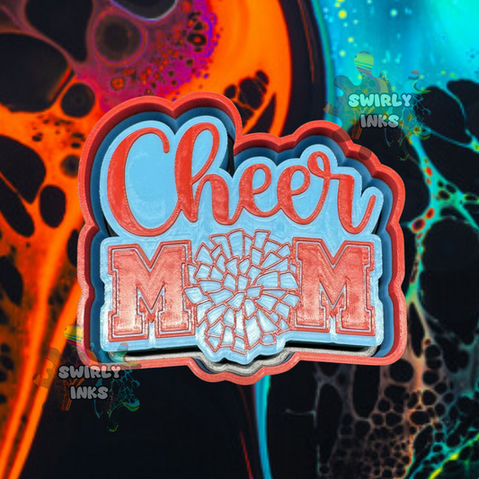 Cheer Mom Pom Pom Freshie Mold