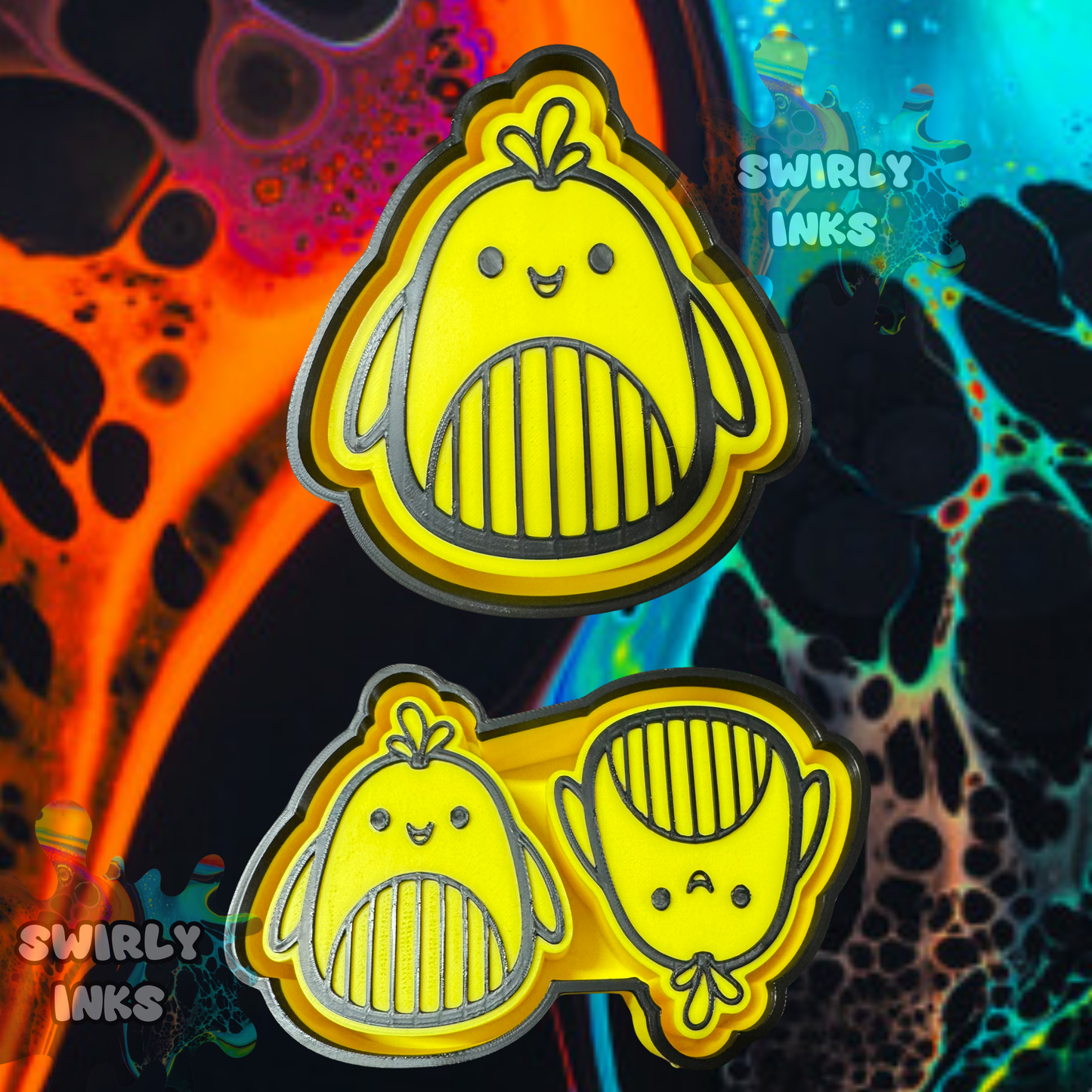 Chick Squishie Set Freshie Mold