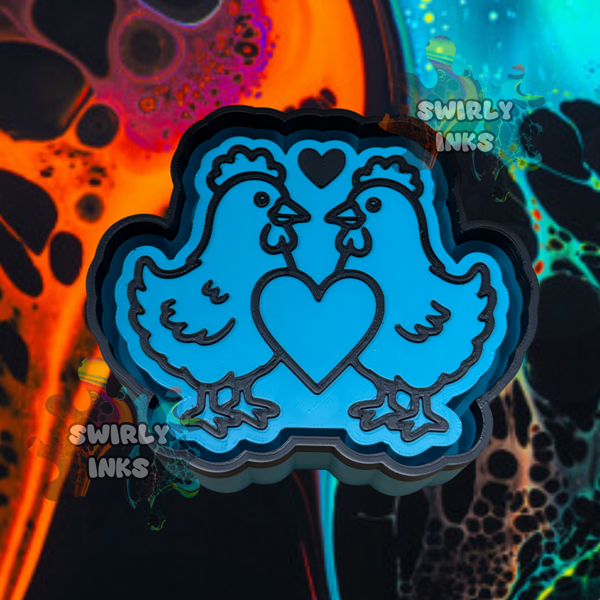 Chicken Love Freshie Mold