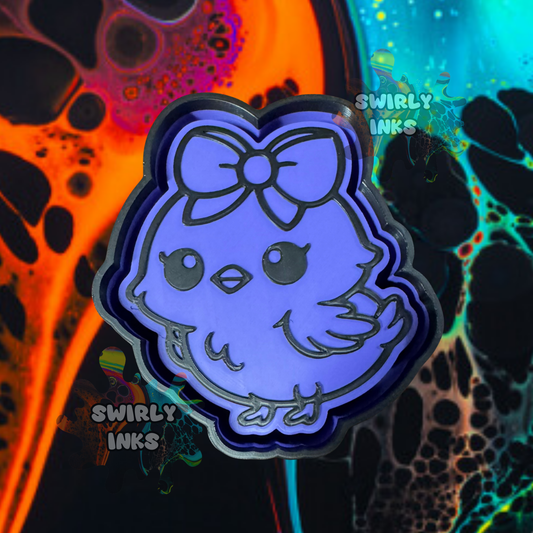 Chick with Bow Freshie Mold