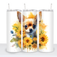 Dogs with Sunflowers