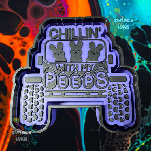 Chillin' With My Peeps Jeep Freshie Mold