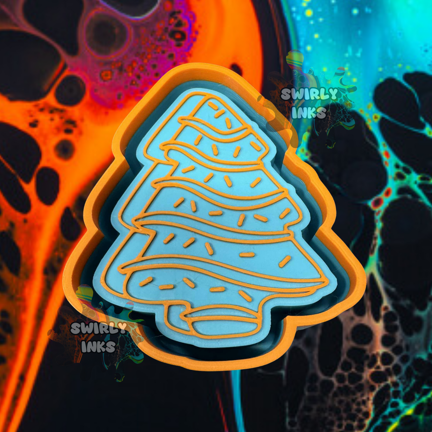 Christmas Cake Tree Freshie Mold