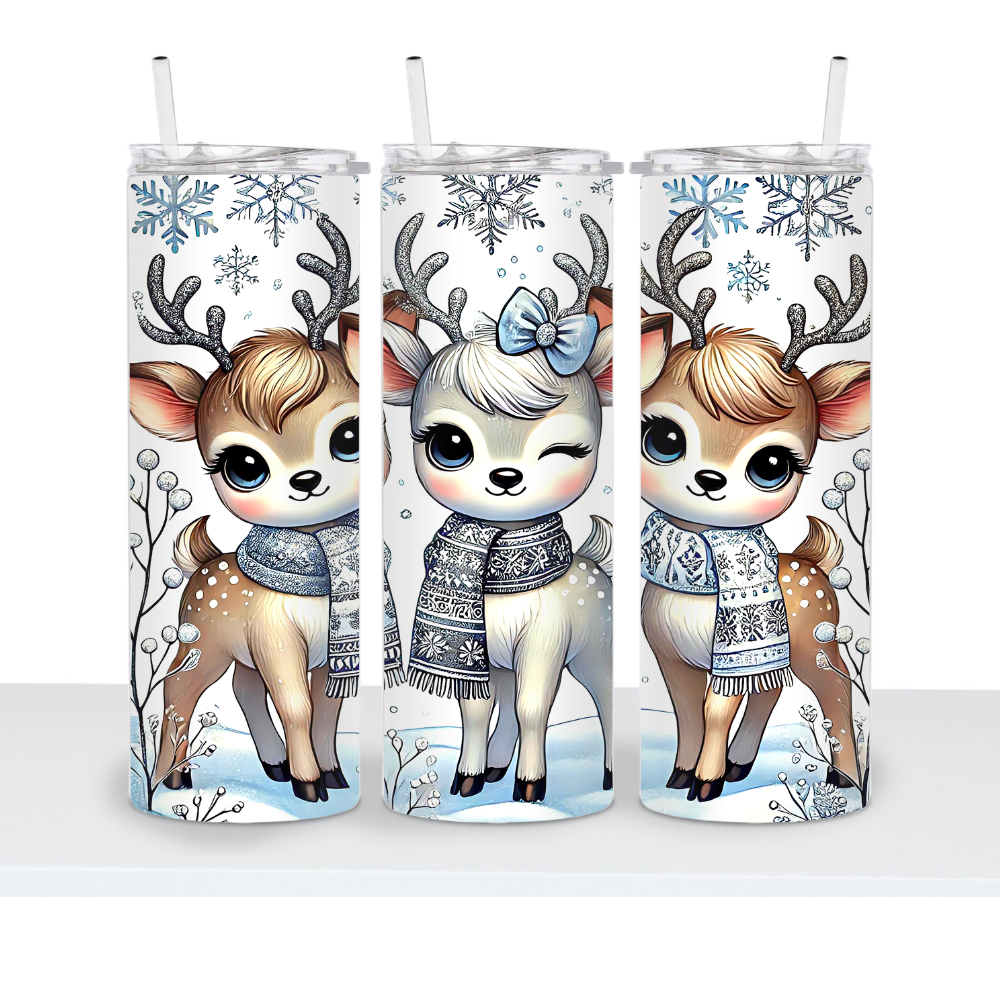 Christmas Deer 20oz Tumbler