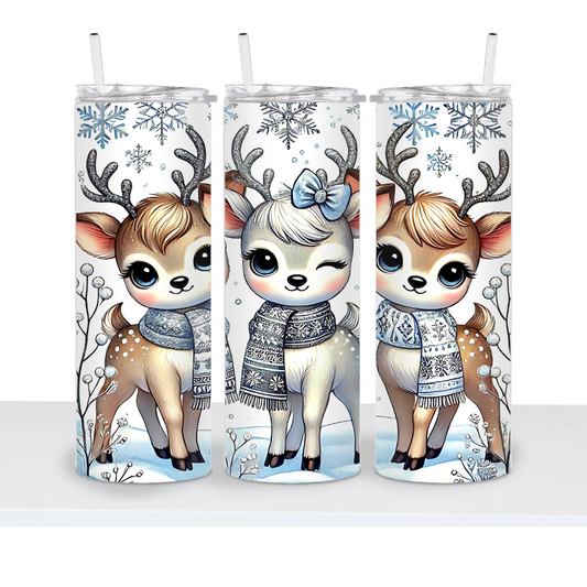 Christmas Deer 20oz Tumbler