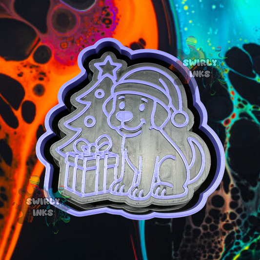 Christmas Dog Freshie Mold