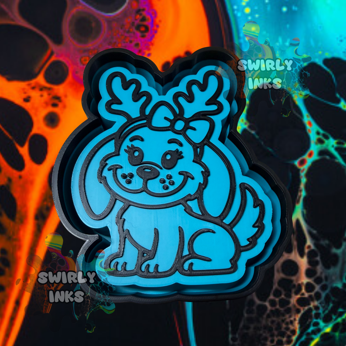Christmas Dog Freshie Mold