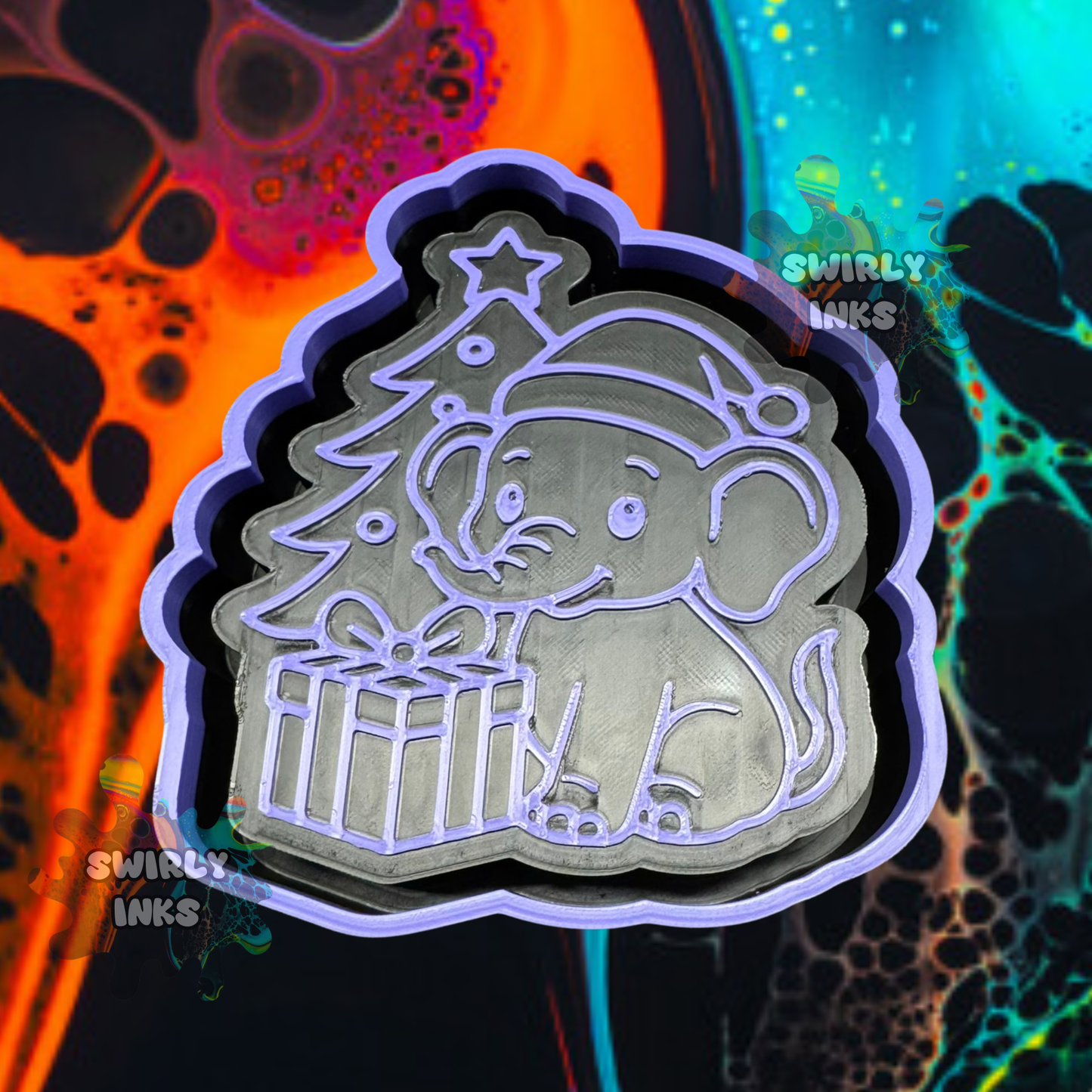 Christmas Elephant Freshie Mold