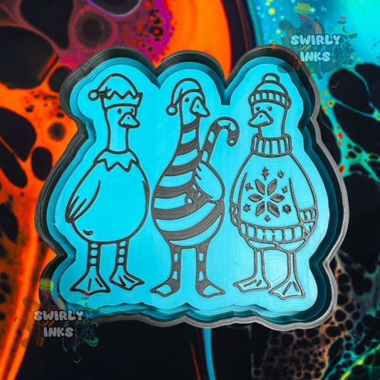 Christmas Geese Freshie Mold