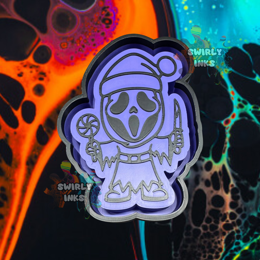 Christmas Ghost Face Freshie Mold
