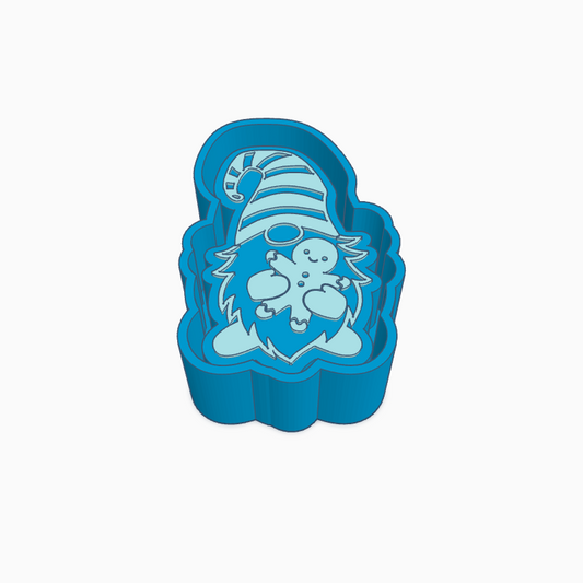 Gnome Gingerbread Man Freshie Mold