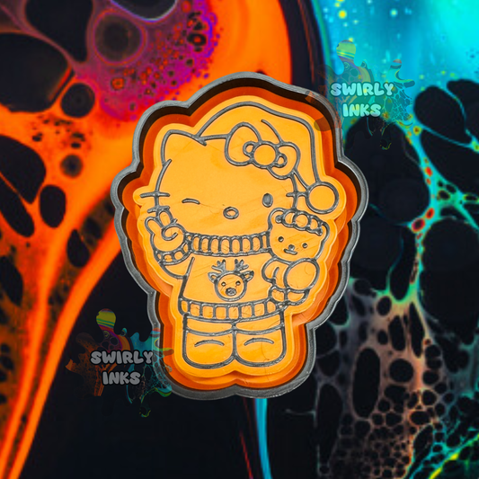 Christmas Hello Kitty Teddy Bear Freshie Mold