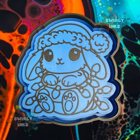 Christmas Lights Bunny Freshie Mold