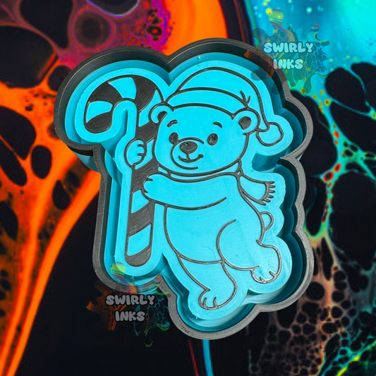 Christmas Polar Bear Freshie Mold