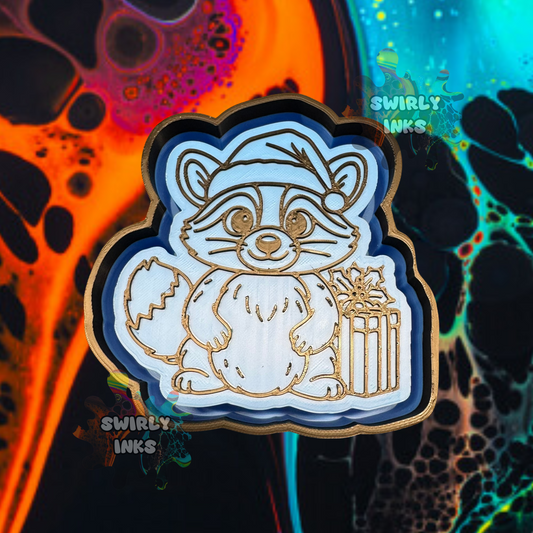 Christmas Raccoon Freshie Mold