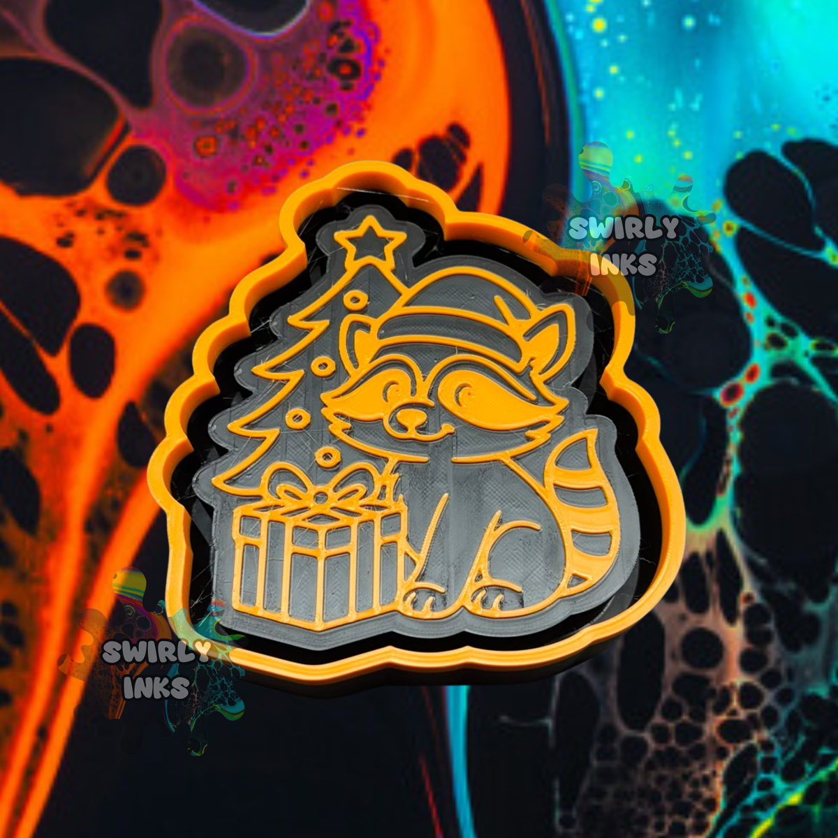 Fall Racoon Freshie Christmas Raccoon Freshie Mold – Swirly Inks N Glittered Designs