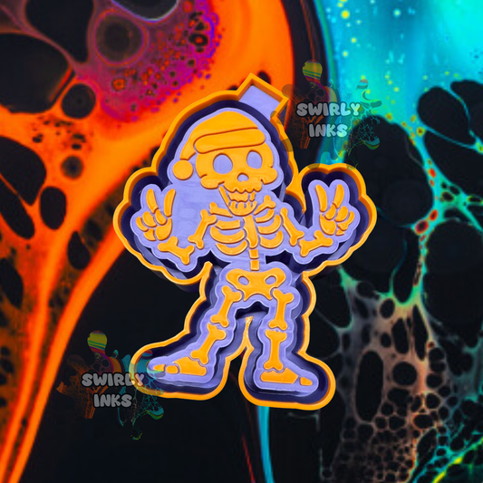 Christmas Skeleton Freshie Mold