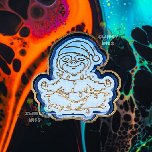Christmas Sloth Freshie Mold
