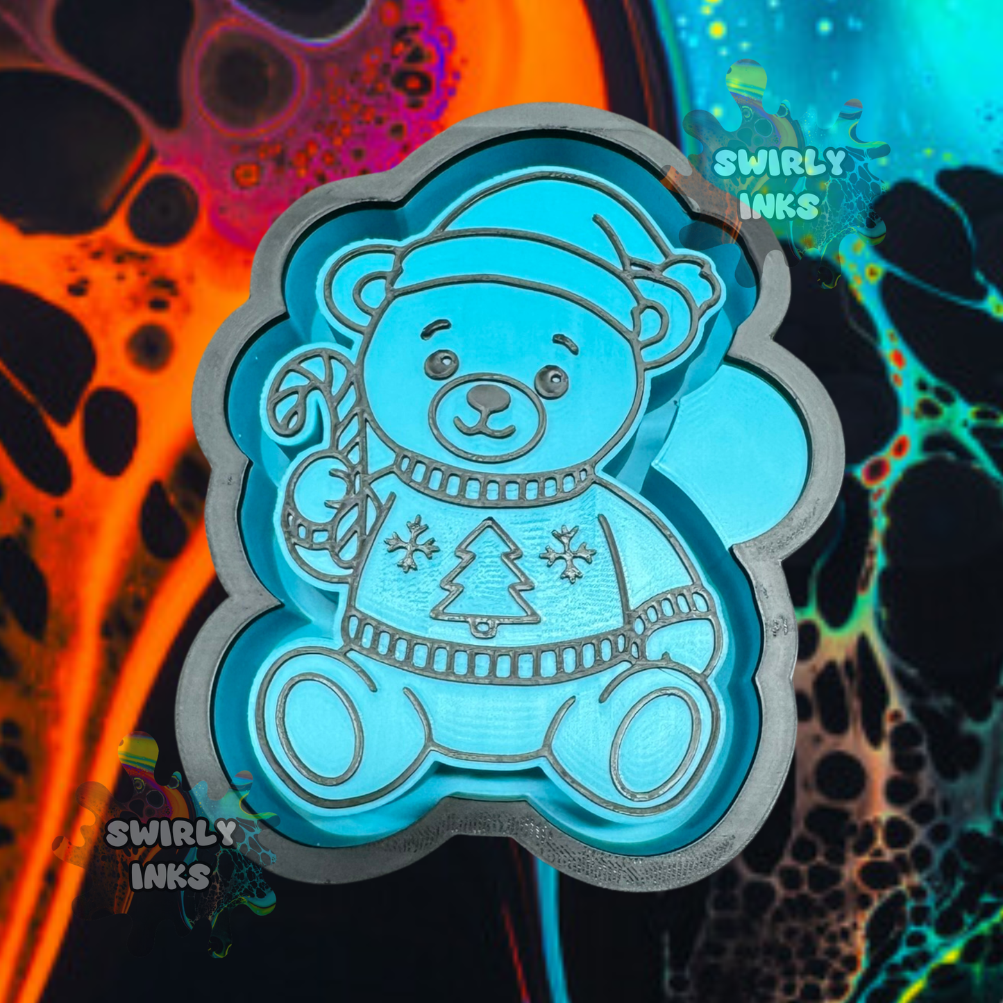 Christmas Sweater Teddy Bear Freshie Mold