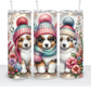 Christmas Dogs in Scarfs