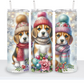 Christmas Dogs in Scarfs