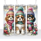 Christmas Dogs in Scarfs