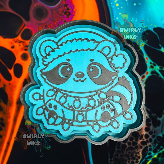 Christmas Lights Raccoon Freshie Mold
