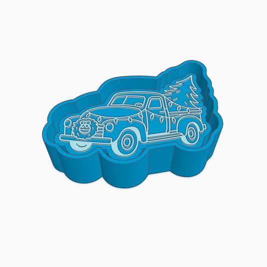 Truck with Lights & Tree Freshie Mold