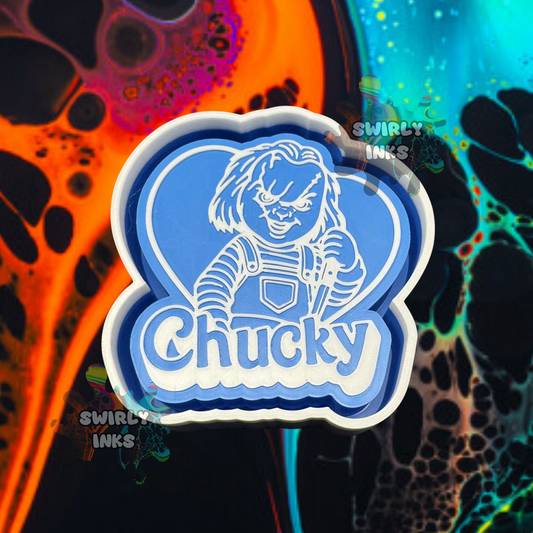 Chucky Heart Freshie Mold
