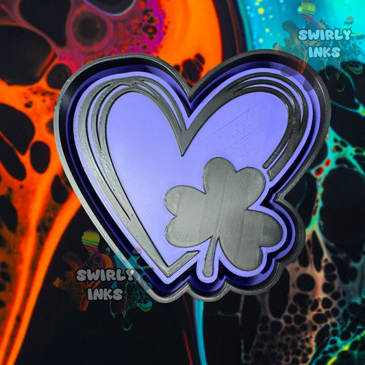 Clover Heart Freshie Mold