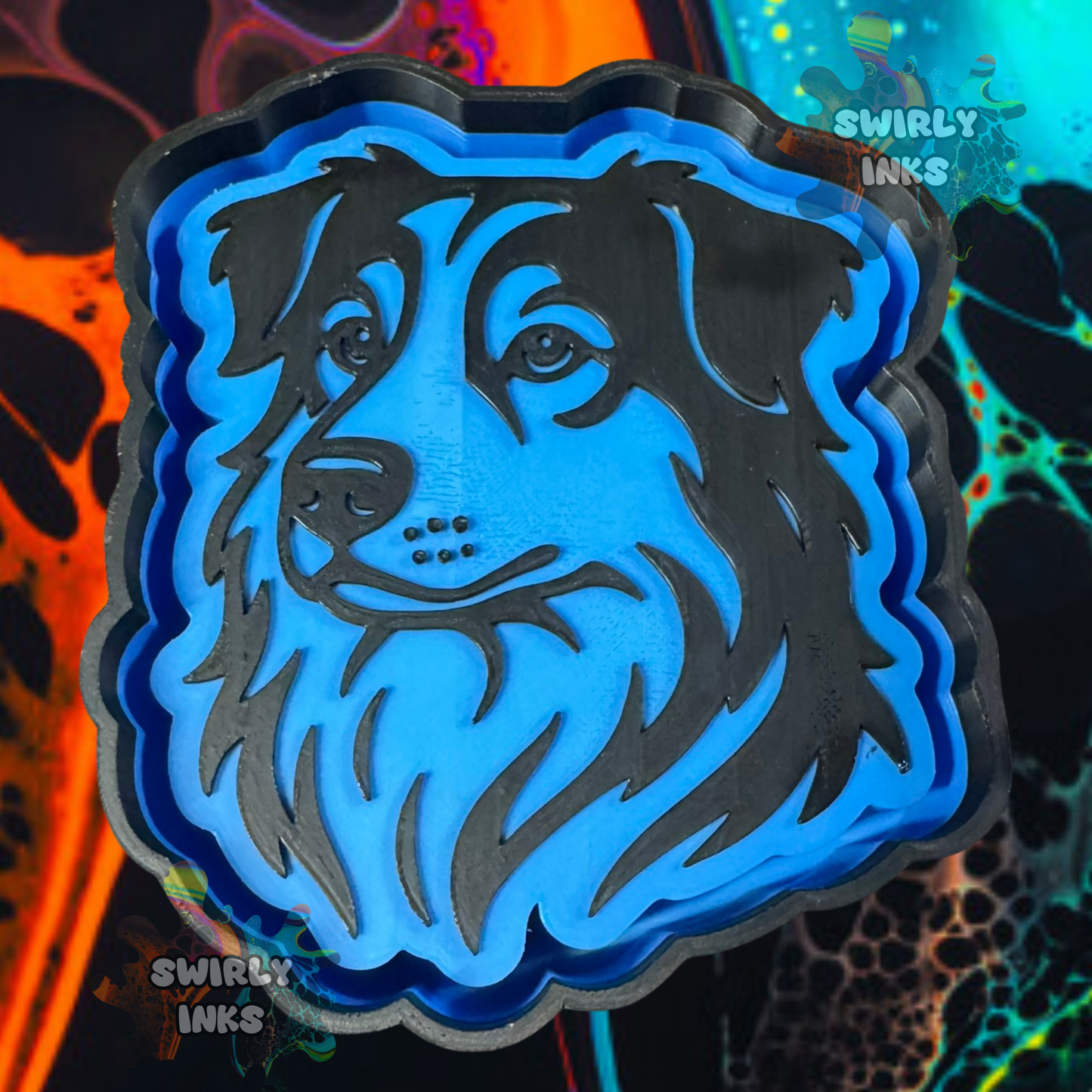 Collie Head Freshie Mold