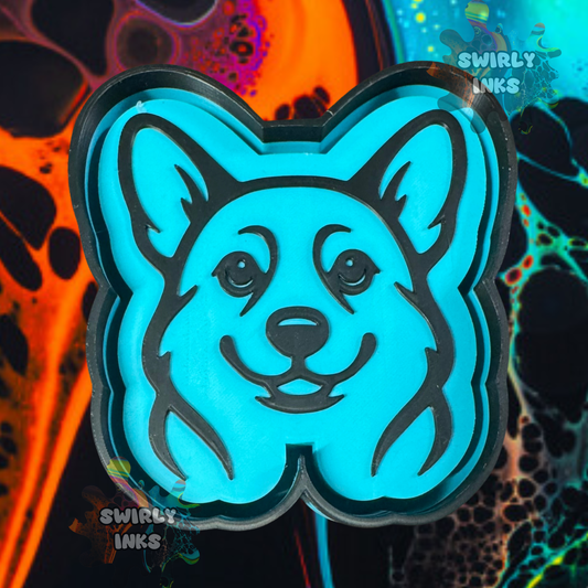 Corgi Head Freshie Mold