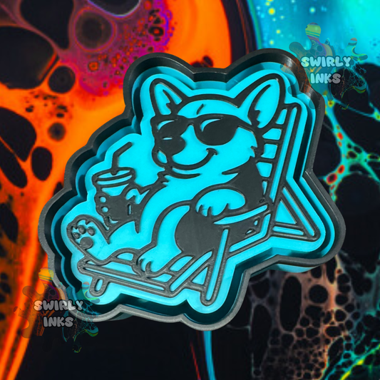 Corgi in Lounge Chair Freshie Mold