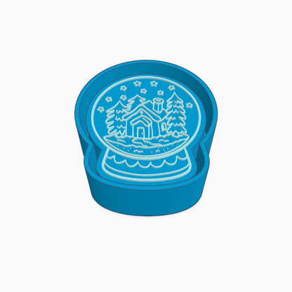 Cottage Snow Globe Freshie Mold