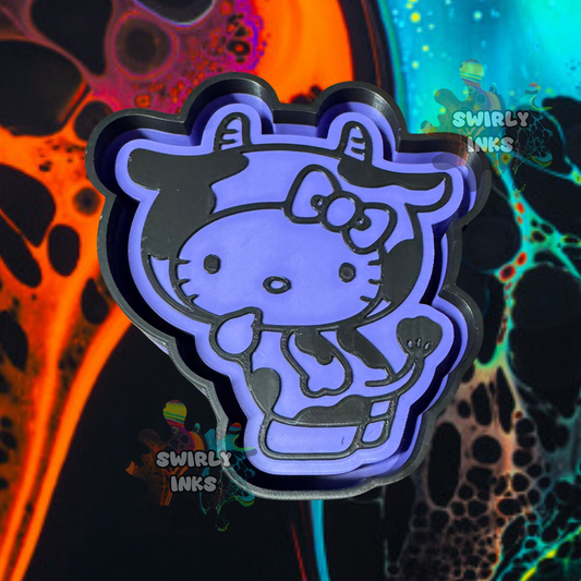 Cow Hello Kitty Freshie Mold