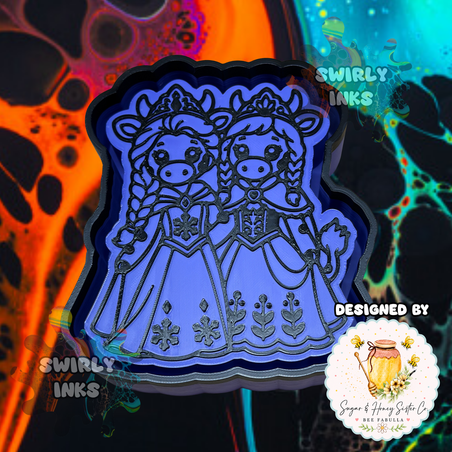 Cow Princesses Freshie Mold