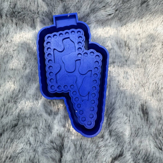 Cow Print Bolt Freshie Mold